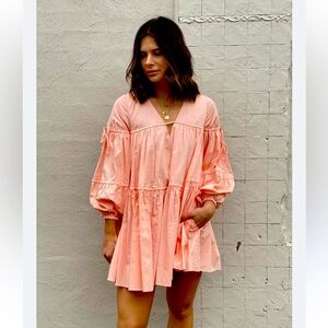 Aje Overture Gathered Smock Dress